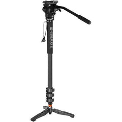 E-Image MC600 4 Stage Carbon Fiber Monopod With 610FH Fluid Head - Cinegear Middle-East S.A.L