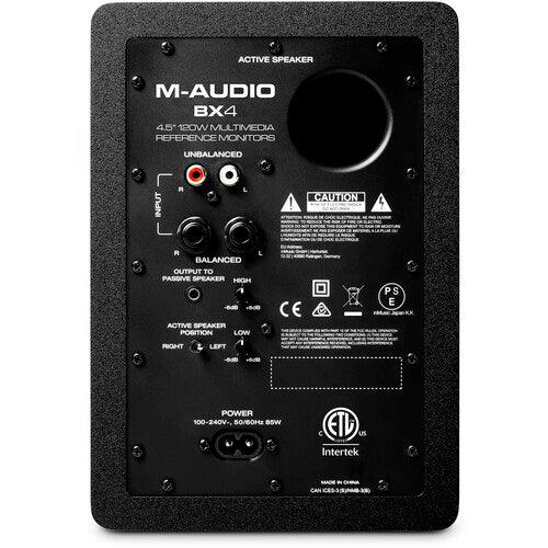 M-Audio BX4 4.5" 120W Studio Monitors (Pair) - Cinegear Middle-East S.A.L