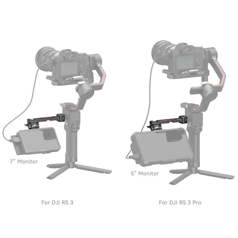 SmallRig Monitor Mounting Support for DJI RS 2 / RSC 2 / RS 3 / RS 3 Pro /RS 3 mini 3026B - Cinegear Middle-East S.A.L