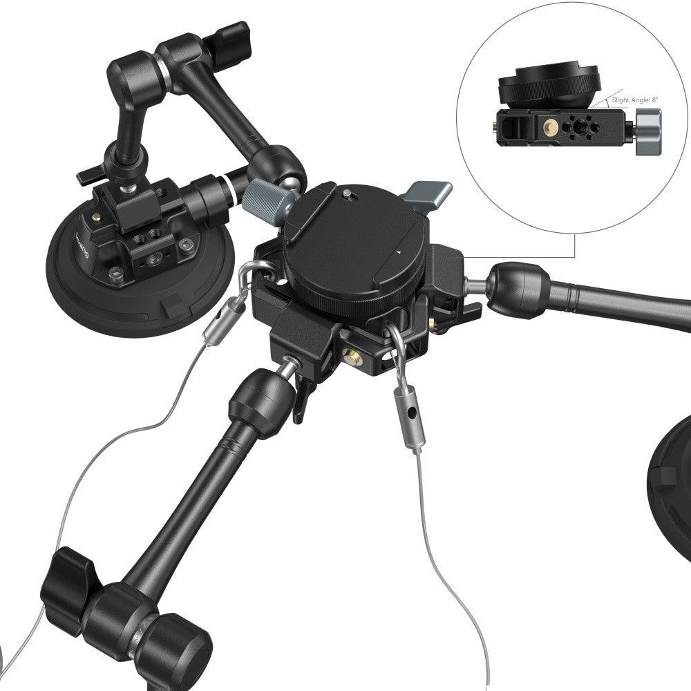 SmallRig All-in-One 4-Arm Suction Cup Camera Mount Kit for Vehicle Shooting SC-15K 3565 - Cinegear Middle-East S.A.L