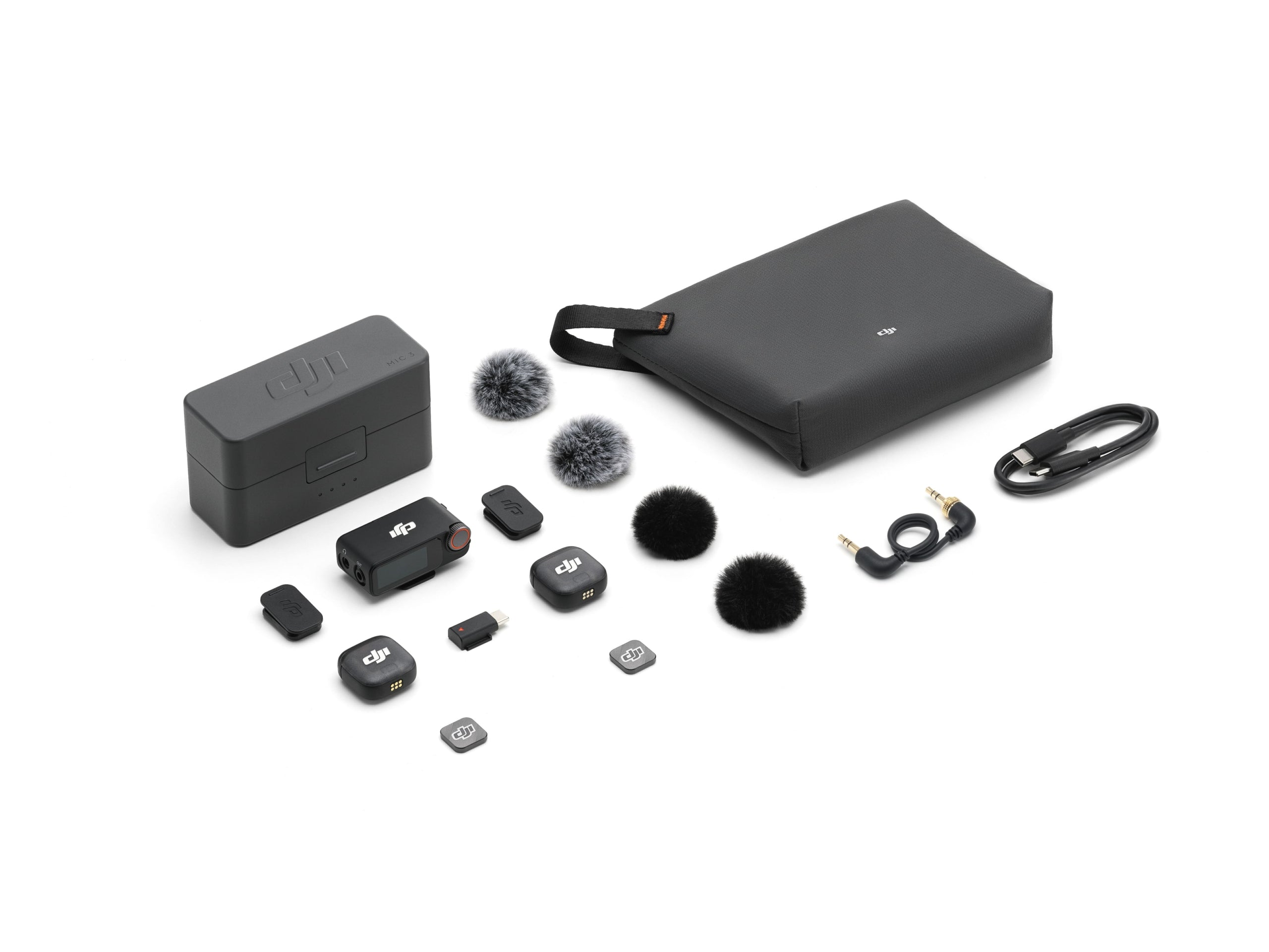 DJI Mic 3 Wireless Microphone Kit - (2 TX + 1 RX + Charging Case)