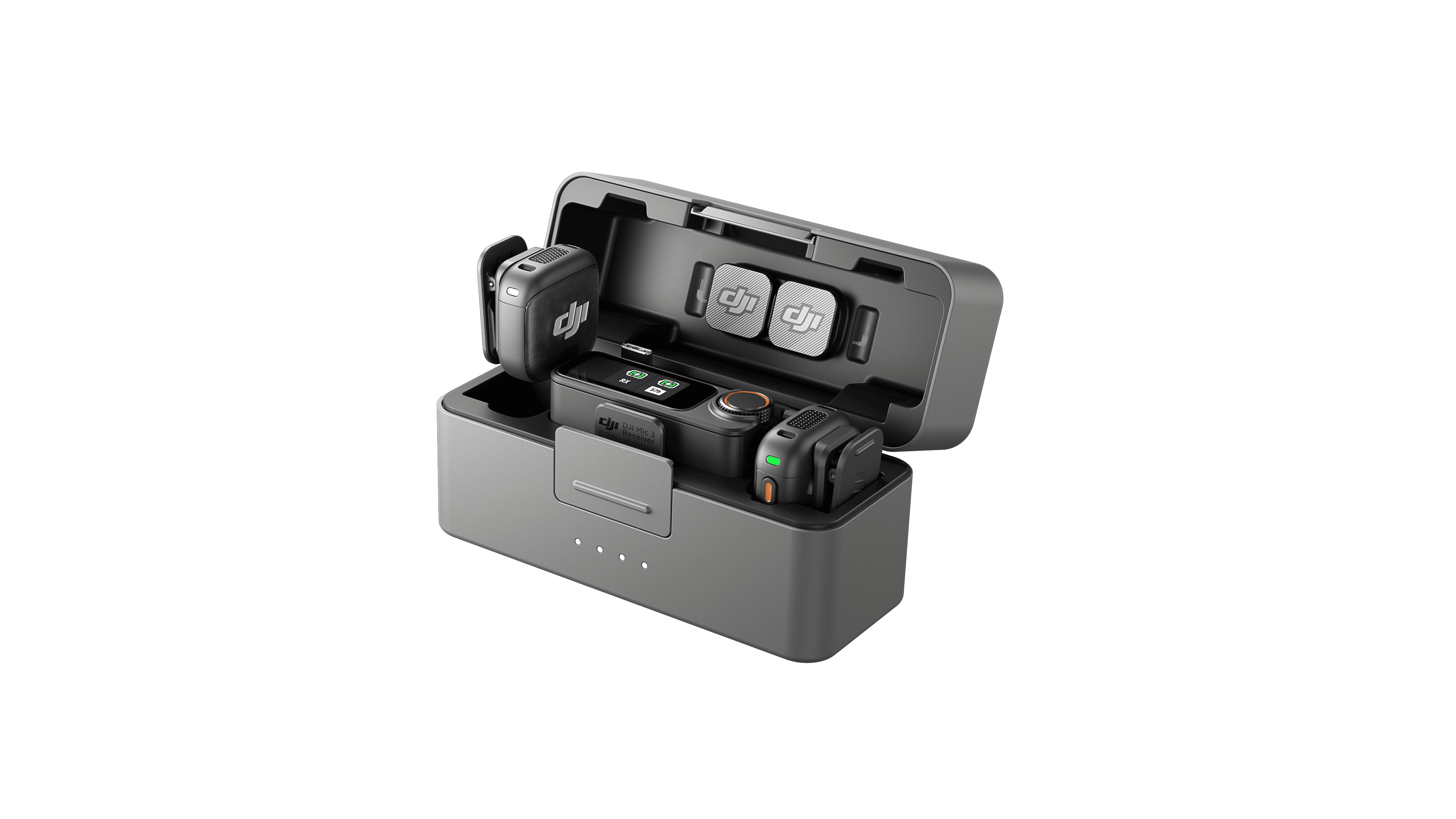 DJI Mic 3 Wireless Microphone Kit - (2 TX + 1 RX + Charging Case)