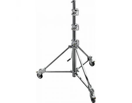 Avenger Strato Safe 43 Stand with Braked Wheels (Chrome-plated,14') - Cinegear Middle-East S.A.L