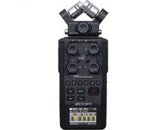 Zoom H6 All Black 6-Input / 6-Track Portable Handy Recorder with Single Mic Capsule (Black) - Cinegear Middle-East S.A.L